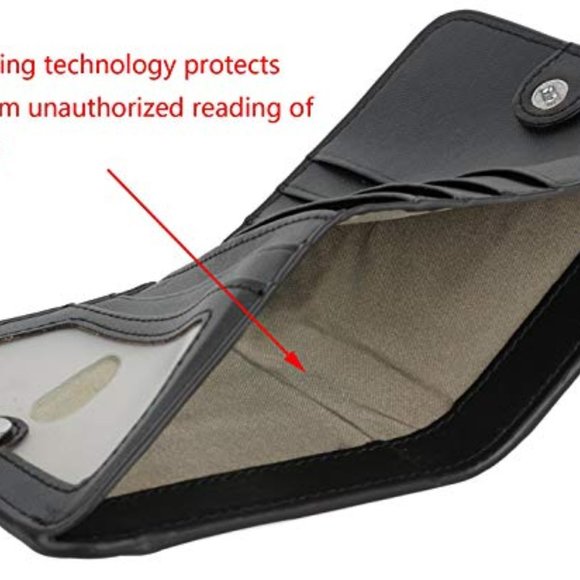 SMALL BLACK LEATHER CARD AND CASH BIFOLD WALLET - Picture 5 of 5